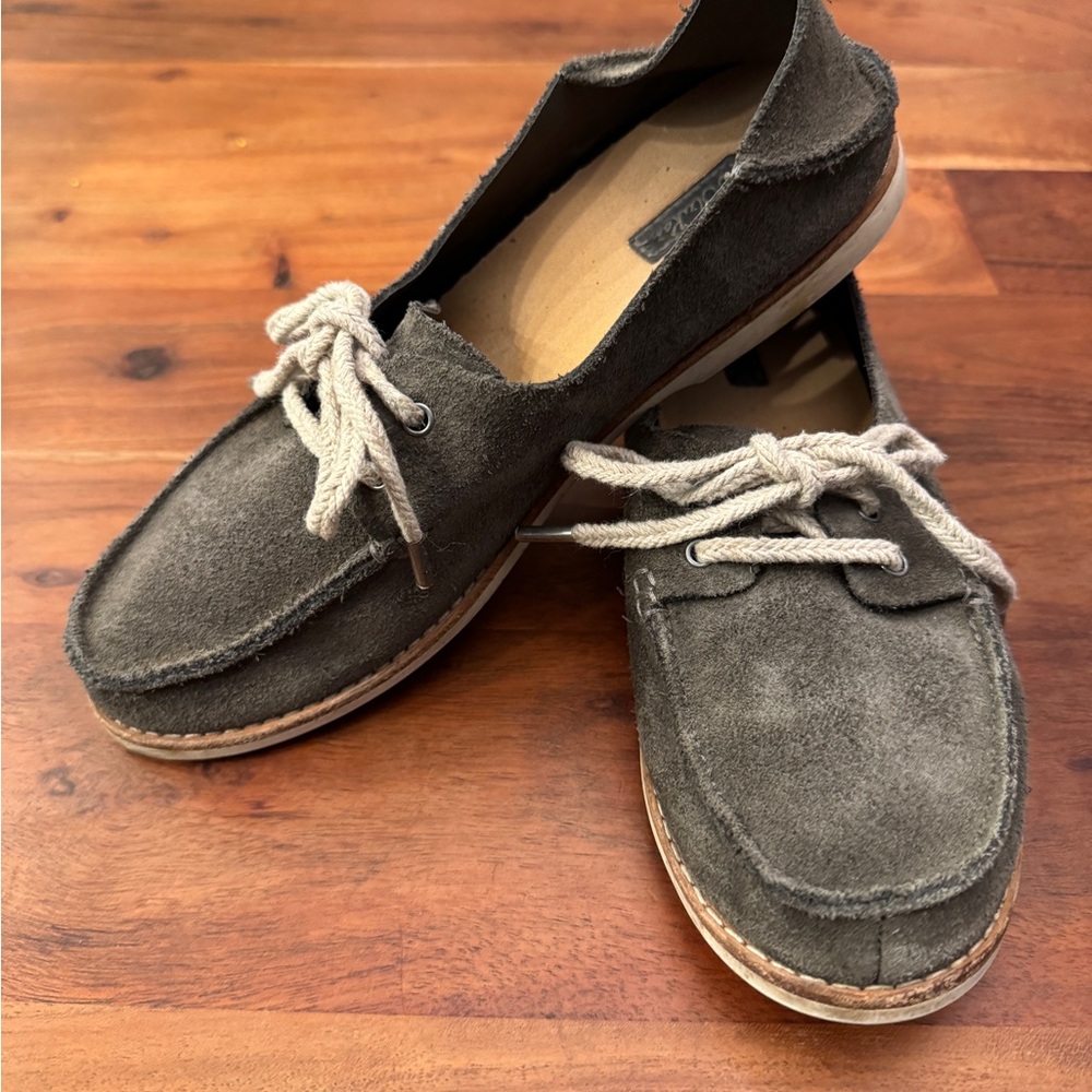 OluKai Suede Moku Slides